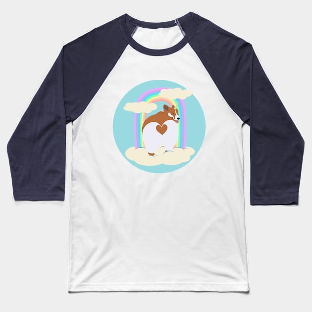 Unicorg butt Baseball T-Shirt by LittleAna